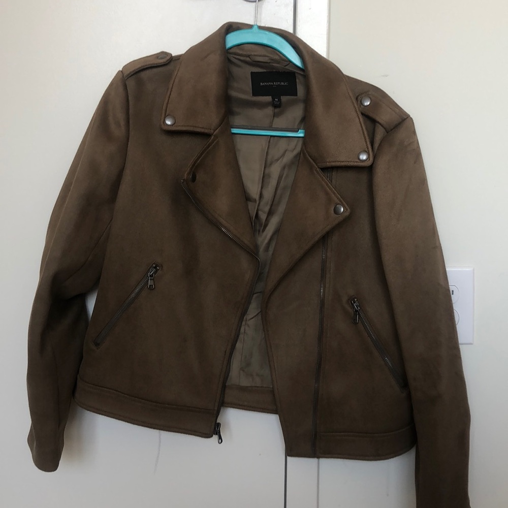 Brown suede jacket